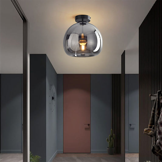 Vintara | Moderne plafondlamp en koperen glas