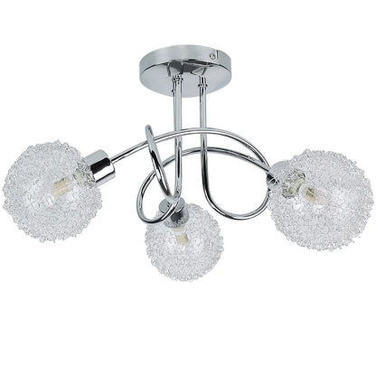 Orbelya | Moderne plafondlamp met 3 glazen bollen