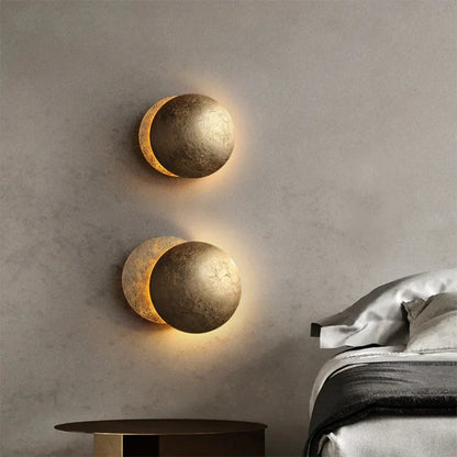 ÉclipseLuna – Applique Murale Vintage Style Lunaire Scandinave