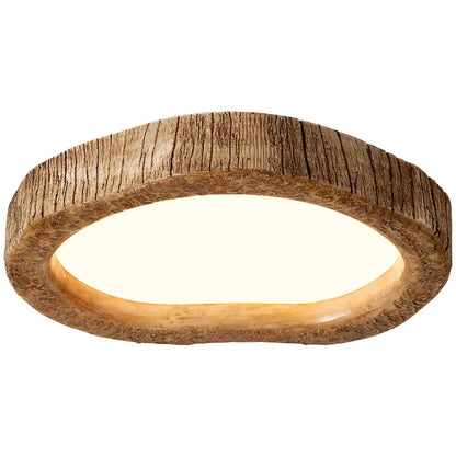 TimberGlow – Lampe de Plafond en Bois Dimmable