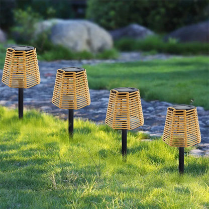 RATTIVA GLOW – Solcelle have lampe i flettet rattan
