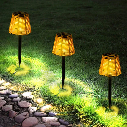 RATTIVA GLOW – Solcelle have lampe i flettet rattan