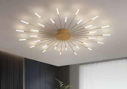 SpiraBright | LED Plafondlamp Noord-Europees met Vuurwerk Design