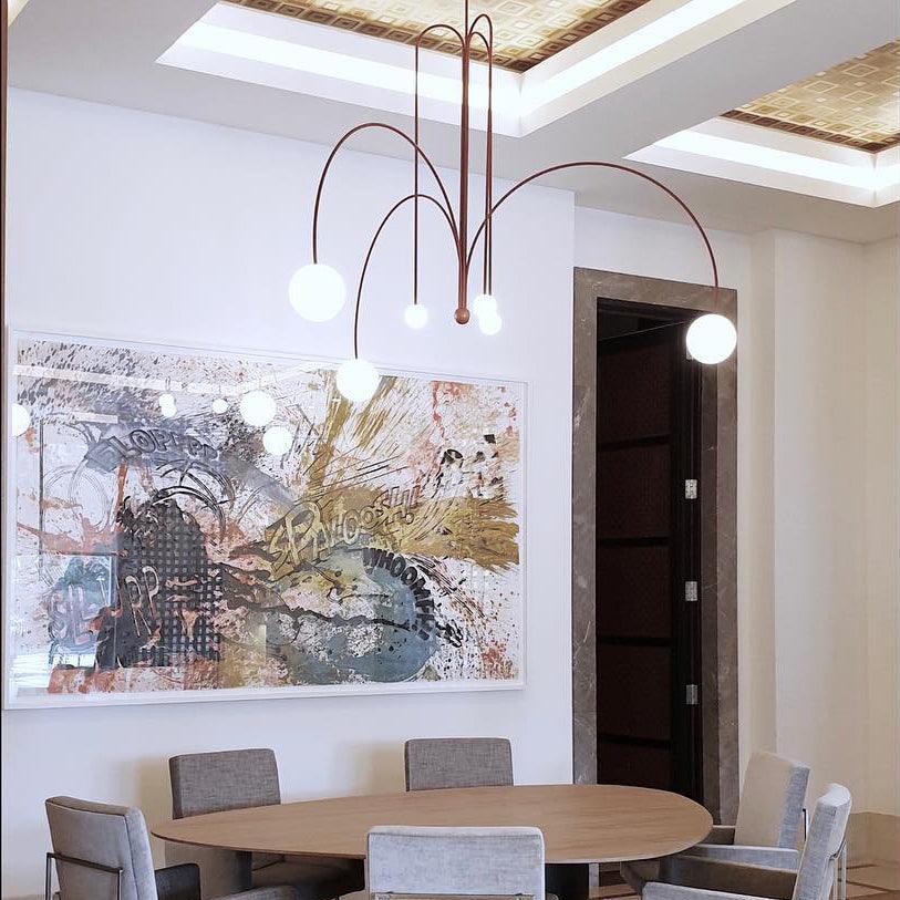 GrandCeleste – Artistieke hanglamp van metaal en glas
