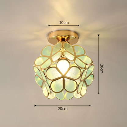 FLORAVA GLOW – Plafonnier rétro en PVC coloré