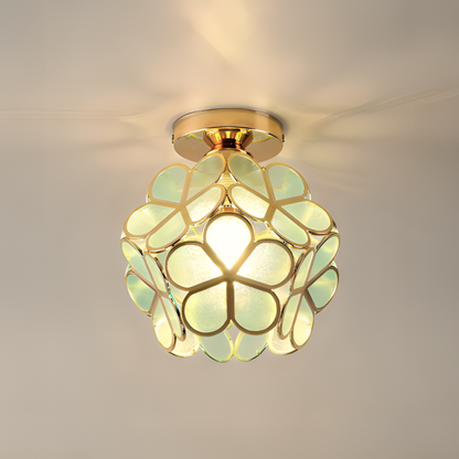FLORAVA GLOW – Plafonnier rétro en PVC coloré