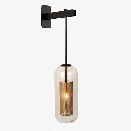 IndusRetro – Vintage industriële wandlamp van metaal en glas