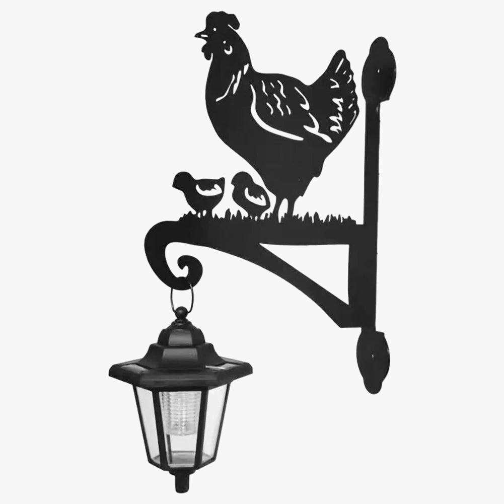 PlumeLuce – Zonne Wandlamp voor Tuin en Vogels