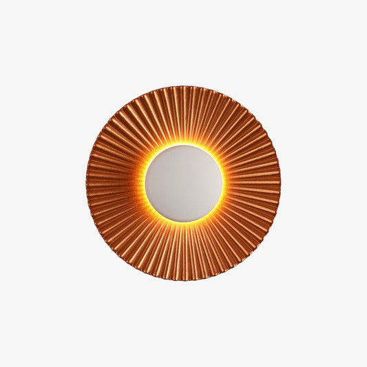 Hasna SunRay – LED wandlamp in de vorm van een metalen zon