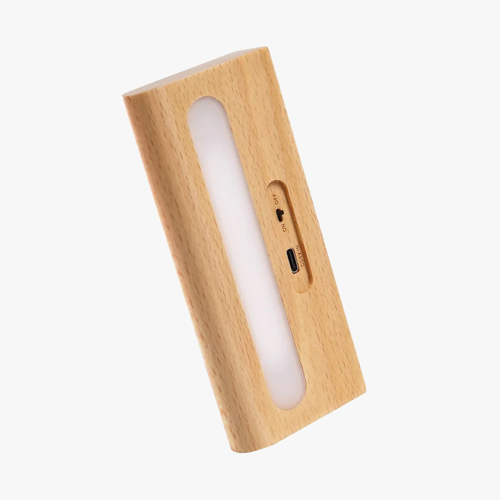 LumiBois – Oplaadbare Zonne-Wandlamp voor Buiten Sfeer
