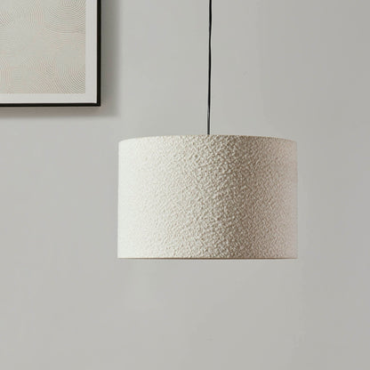 Textura | Plafondlamp Lampenkap van Ecru Bouclé Stof