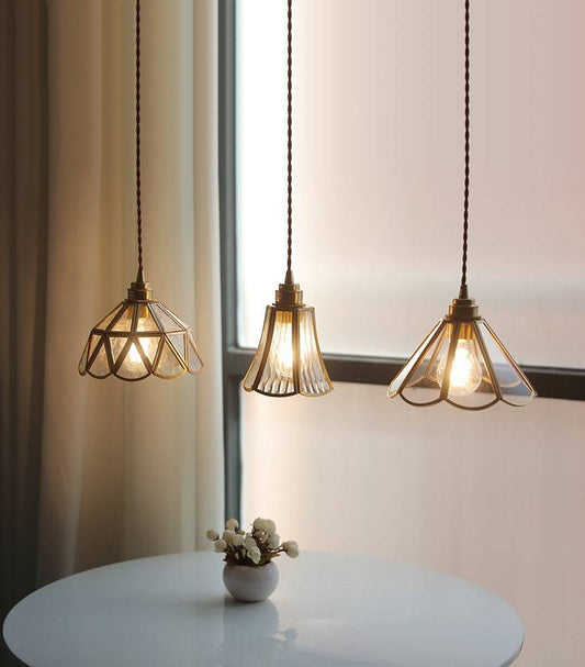 BrassAura – Hanglamp van glas en messing