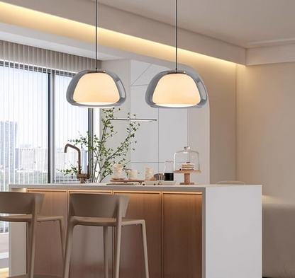 LacteaLuxe – Moderne hanglamp van melkglas