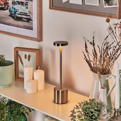 LumiRétro – Lampe de Table LED Vintage avec Recharge USB