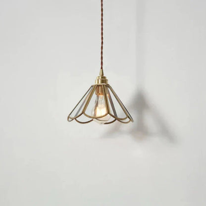 BrassAura – Hanglamp van glas en messing