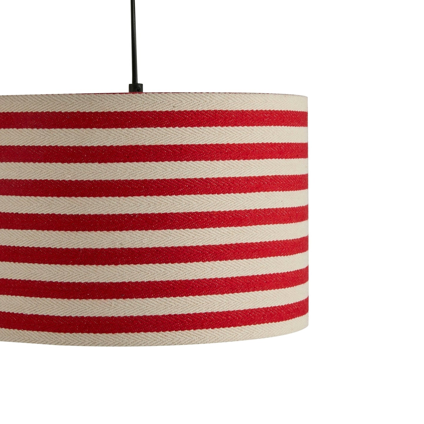 Rivèra | Plafondlamp Lampenkap Gestreept Rood en Wit