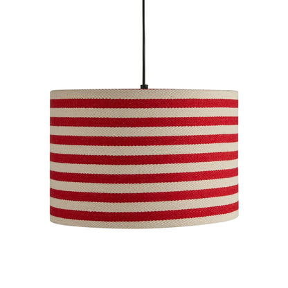 Rivèra | Plafondlamp Lampenkap Gestreept Rood en Wit
