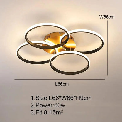 Auralis | Moderne LED-plafondlamp met dimbare intensiteit