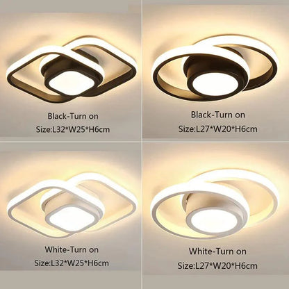 Clarova | Moderne LED Plafondlamp Half-Ingebouwd