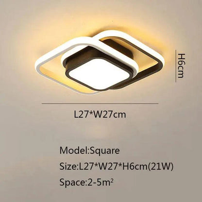 Clarova | Moderne LED Plafondlamp Half-Ingebouwd