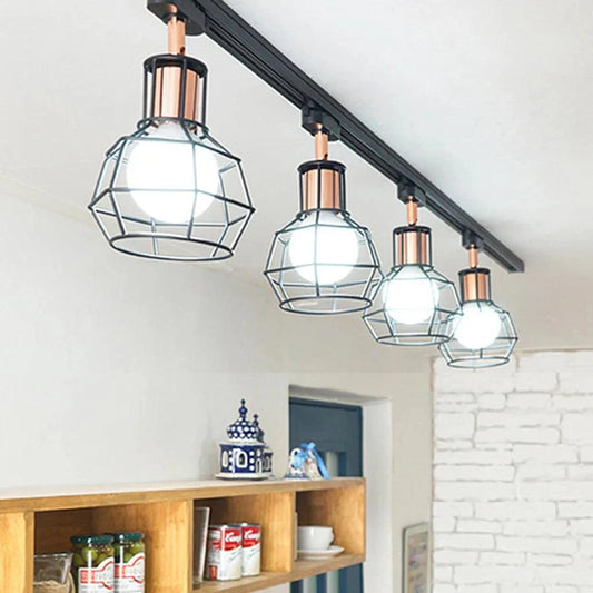 Industra | LED-spot op rail retro industriële stijl