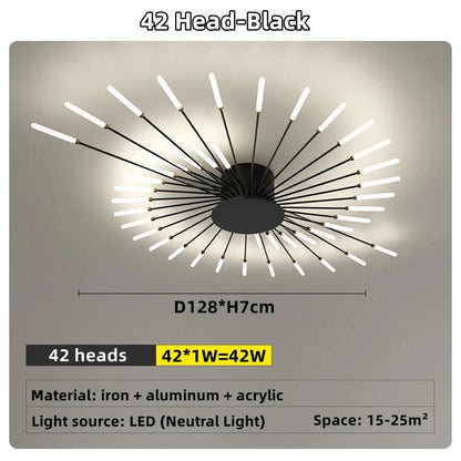 Galactis | LED-plafondlamp semi-inbouw design cirkelvormig