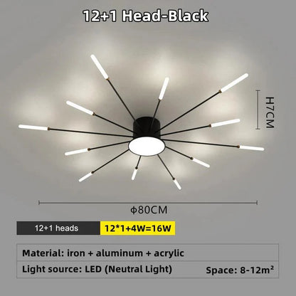 Galactis | LED-plafondlamp semi-inbouw design cirkelvormig