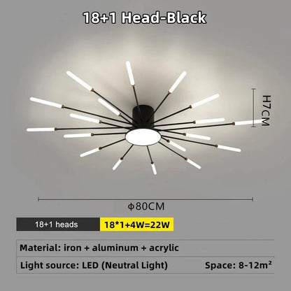 Galactis | LED-plafondlamp semi-inbouw design cirkelvormig