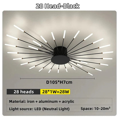 Galactis | LED-plafondlamp semi-inbouw design cirkelvormig