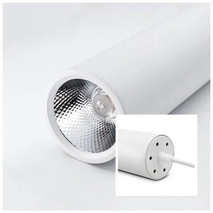 NemaTrack | Spot LED Tubulaire op Rail – Aluminium Aeronautisch