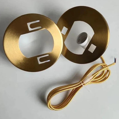 Acrylaé | Suspension LED Minimaliste en Acrylique Blanc & Laiton