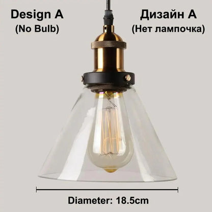 Vitralea | Suspension Vintage en Verre Pierre et Finition Fer