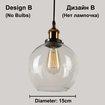 Vitralea | Suspension Vintage en Verre Pierre et Finition Fer