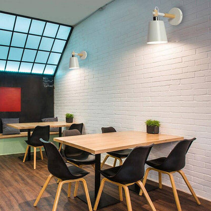 Nordic Fusion – LED wandlamp van hout en metaal design