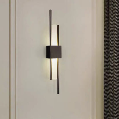 XerGold – Moderne LED wandlamp in gouden balk