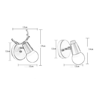 CerfLumi – LED wandlamp in de vorm van een hert van hout